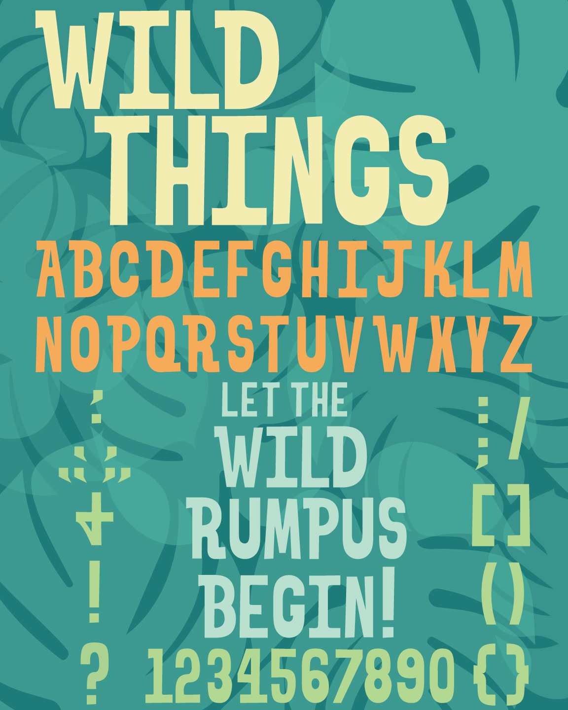 Typography project preview